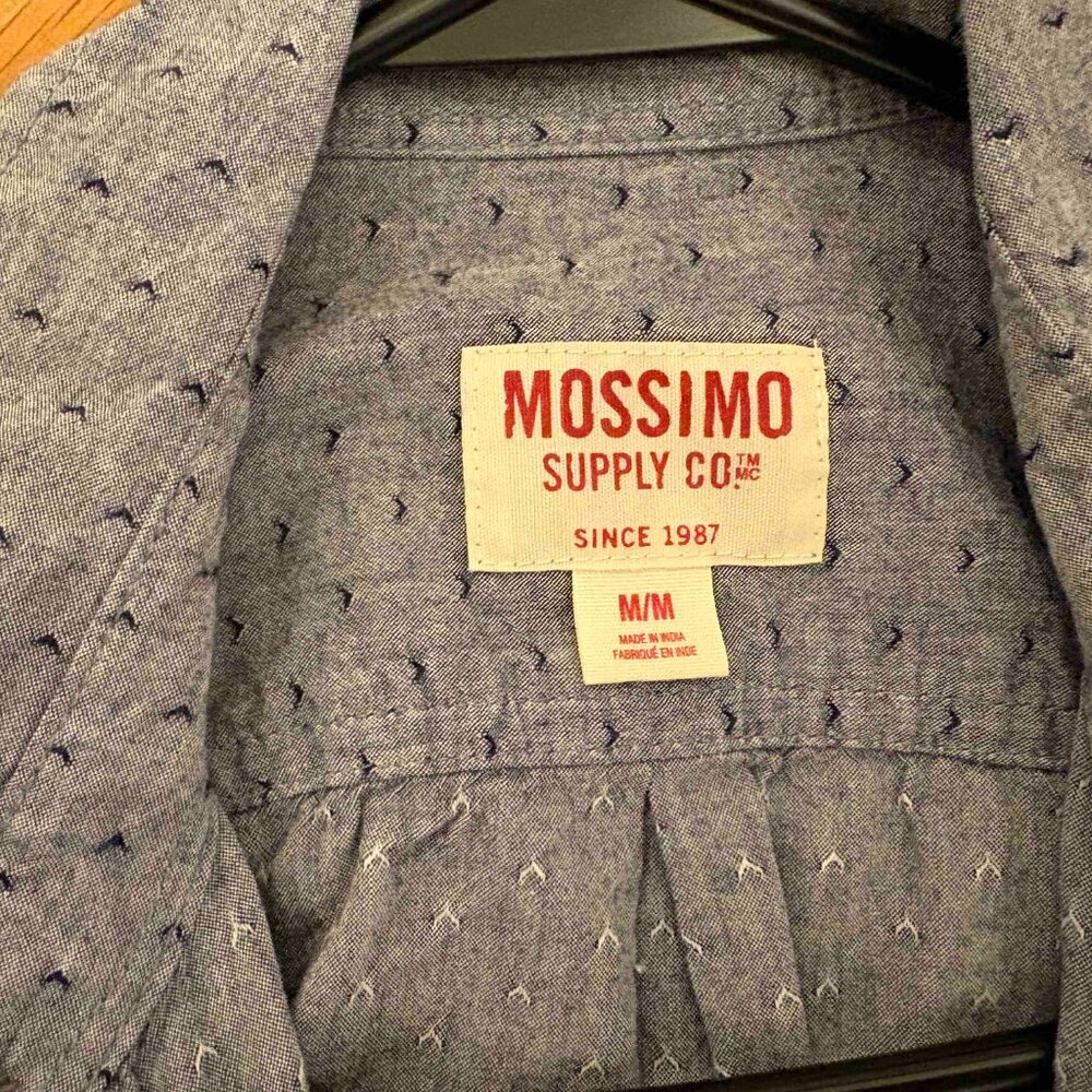 Mossimo Button Down Casual Pattern Shirt Medium - image 2